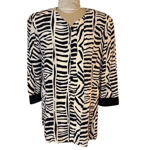 Shomi 100% Silk Tunic Geometric Design Sz.  12 Flowy Boho Festival